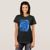 Jumpscare Lobster Meme Blue Crustacean T-Shirt (Vorne ganz)