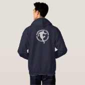 Jumpstyle dunkler (Marine-Blau) Hoodie (mit Text, (Schwarz voll)