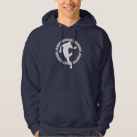 Jumpstyle Marine-BlauHoodie (mit Text, Front)