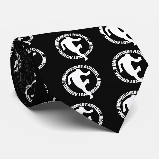 Jumpstyle schwarze Krawatte (Gerollt)