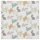 Jumpy Bunnies Stoff (Nahaufnahme)