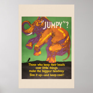 Jumpy Keep Cool! - Mather Geschäft aus den 1920ern Poster