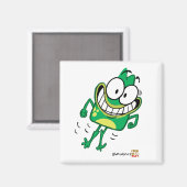 Jumpy Peete Square Magnet (Vorderseite/Rückseite)