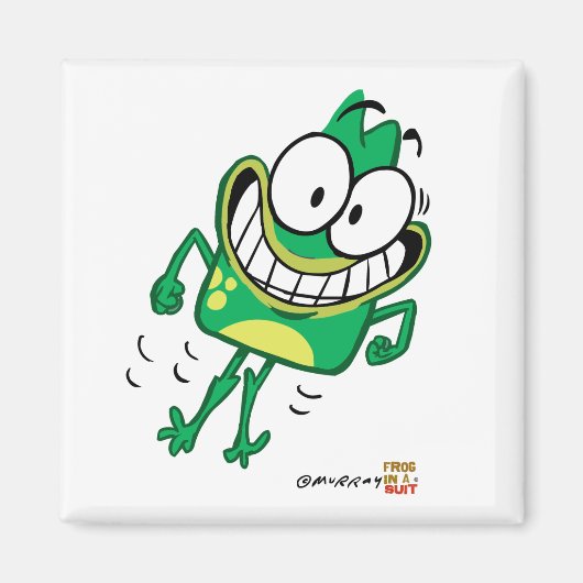 Jumpy Peete Square Magnet (Vorne)