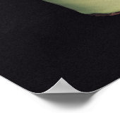 Jun 'Meiping' Vase mit blaugrüner Verglasung Poster (Ecke)