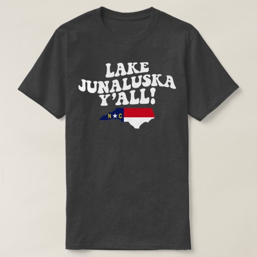 Junaluska-Nordolina-NC-Flagge Niedlicher Süden T-Shirt (Design vorne)