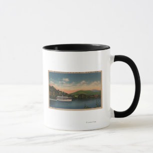 Junaluska-See, NC - Sicht auf das Cherokee-Boot Tasse