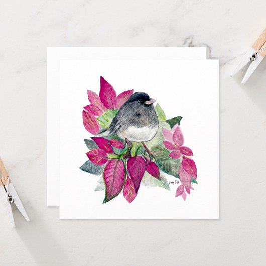 Junco Beautiful Watercolor Mitteilungskarten