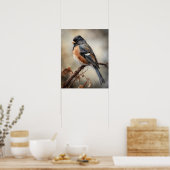 Junco Bird Art Print Poster (Küche)