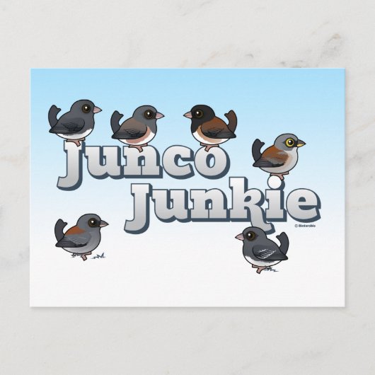Junco Junkie Postkarte (Vorderseite)
