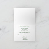 Junco Wedding Reception RSVP Card Einladung (Innenseite)