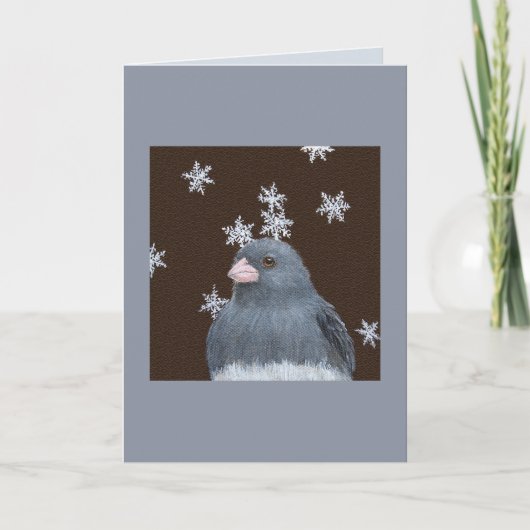 Junco Weihnachtskarte Feiertagskarte (Vorderseite)