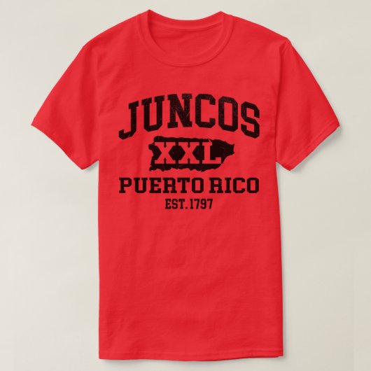 Juncos Puerto Rico XXL Athletic Design T-Shirt (Design vorne)