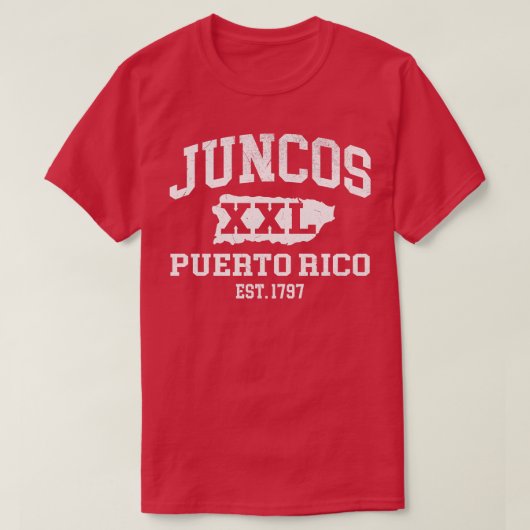 Juncos Puerto Rico XXL Athletisches Design 1 T-Shirt (Design vorne)