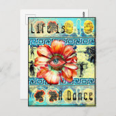 Junction Card Nr. 19: Das Leben ist ein Tanz Postkarte (Vorne/Hinten)