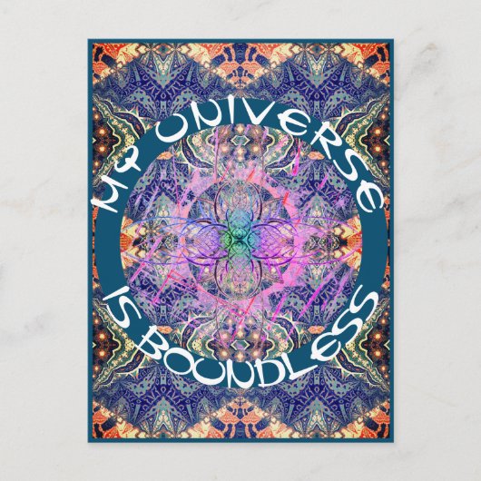 Junction Card Nr. 26: Mein Universum ist grenzenlo Postkarte (Vorderseite)