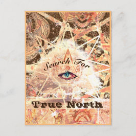 Junction Card Nr. 28: Suche nach True North Postkarte