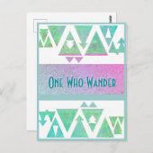 Junction Card Nr. 29: One Who Wander pattern Postkarte (Vorne/Hinten)