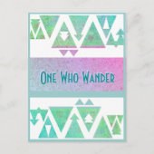 Junction Card Nr. 29: One Who Wander pattern Postkarte (Vorderseite)