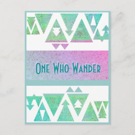 Junction Card Nr. 29: One Who Wander pattern Postkarte