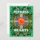 Junction Card Nr. 31: Suche nach Beauty Orange Ros Postkarte (Vorne/Hinten)