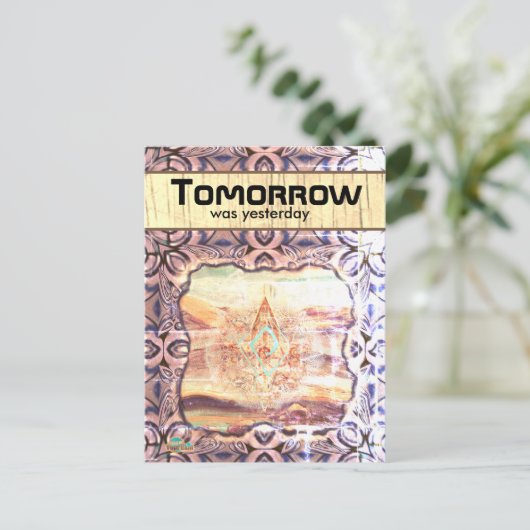 Junction Card Nr. 33: Morgen war gestern Postkarte (Stehend Vorderseite)