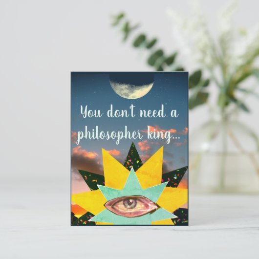 Junction Card Nr. 34: Sie brauchen keinen König Postkarte (Stehend Vorderseite)