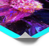 Junction Card Nr. 37: Stille mit Dahlien und Mond Poster (Ecke)