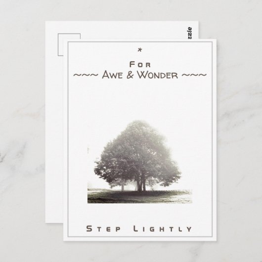 Junction Card Nr. 43: Für Awe & Wonder Step leicht Postkarte (Vorne/Hinten)