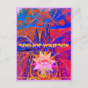 Junction Card Nr. 46: Mountain Eye Seht selbst Postkarte