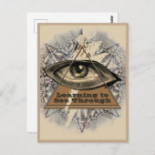 Junction Card Nr. 51: Lernen durch / Auge zu sehen Postkarte (Vorne/Hinten)