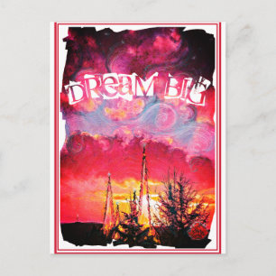 Junction Card Nr. 52 Dream Big Fantasy Sunset Towe Postkarte