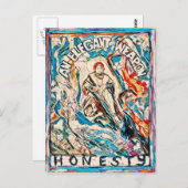 Junction Card Nr. 5: Ehrlichkeit, eine elegante Wa Postkarte (Vorne/Hinten)