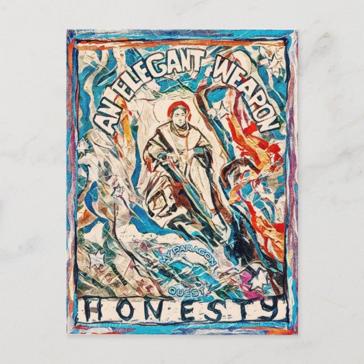 Junction Card Nr. 5: Ehrlichkeit, eine elegante Wa Postkarte (Vorderseite)