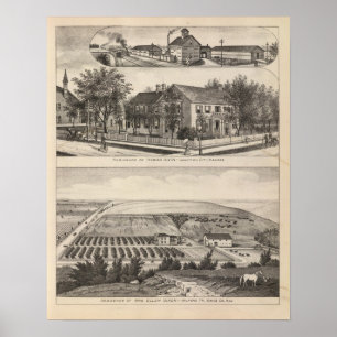 Junction City and Davis Landkreis, Kansas Poster