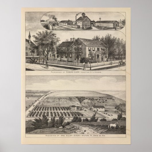 Junction City and Davis Landkreis, Kansas Poster (Vorne)