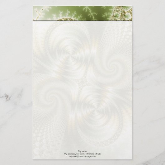 Junction - Mandelbrot Art Briefpapier (Vorderseite)