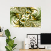 Junction - Mandelbrot Art Poster (Heimbüro)