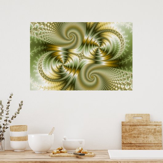 Junction - Mandelbrot Art Poster (Küche)