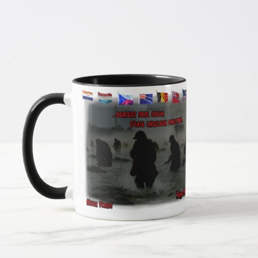 June 6th, 1944 Normandy Landing on a Coffee Tasse (Links)