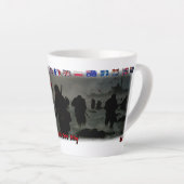June 6th, 1944 Normandy Landing on a White Coffee Milchtasse (Rechte Ecke)