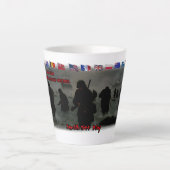 June 6th, 1944 Normandy Landing on a White Coffee Milchtasse (Vorderseite)