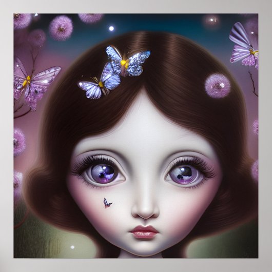 June Alexandrite Birthstone Girl Poster (Vorne)