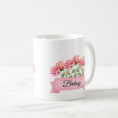 June Birth Blume Custom Rose Kaffeetasse (VorderseiteRechts)