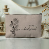 June Birth Month Blume Personalisiert Bridesmaid Zubehörtasche