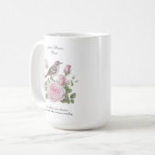 June Birth Month Blume Rose Elegante Kaffeetasse (Vorderseite Links)