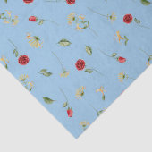 June Birth Month Blume Rose Honeysuckle Seidenpapier (Detail)