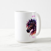 June Birth Month Spirit Animal Horse Kaffeetasse (VorderseiteRechts)