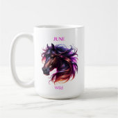 June Birth Month Spirit Animal Horse Kaffeetasse (Links)