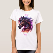 June Birth Month Spirit Animal Horse T-Shirt (Vorderseite)